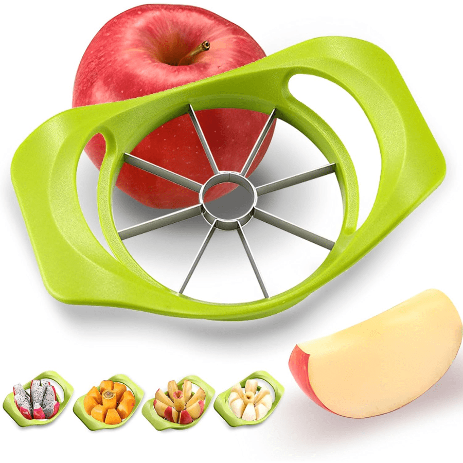 1 Pc Stainless Steel Apple Slicer And Corer, Easy To Use, Time-Saving, Suitable For Apples, Pears, Oranges, Dragon Fruit (8 Blades)