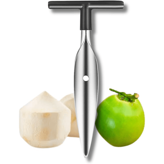 1Pc Coconut Opener, Stainless Steel Coconut Knife Tool for Easy to Open Thai Hawaii Young Coconuts