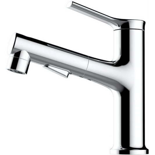 1Pc Single Handle Bathroom Faucet For Hot And Cold Water Basin Mixer Tap With 3 Functions Pull Out Sprayer