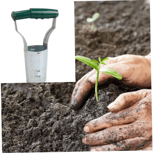 2 Pcs Bulb Planter Planting Tools With Automatic Soil Release And Depth Marker For Planting Tulips, Daffodils, Dahlias