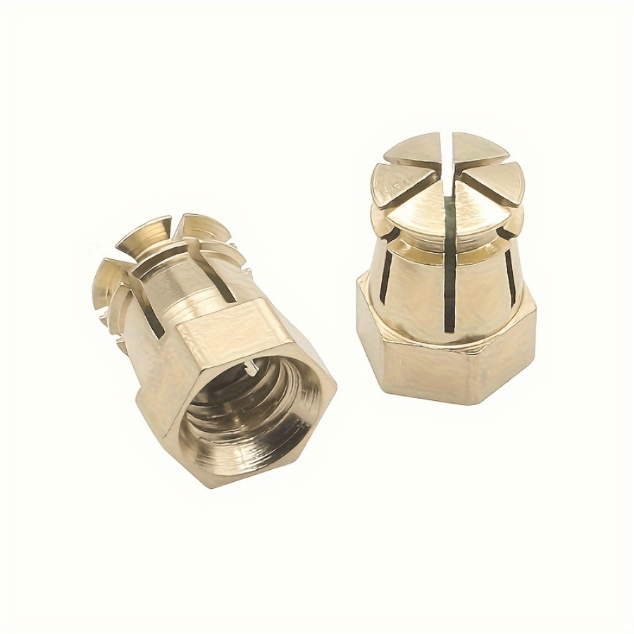 12 Pcs Hexagon Expansion Pre-Embedded Brass Insert Nut