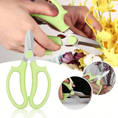 Garden Scissors, 8 Pcs Floral Shears With Comfortable Handles, Pruning Clippers For Flower Arranging, Fruit Picking, And Trimming