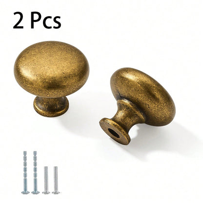 2 Pack Antique Brass Cabinet Pulls Kitchen Cabinet Handles Vintage Drawer Pulls Kitchen Handles For Cabinets Pulls Drawer Handle