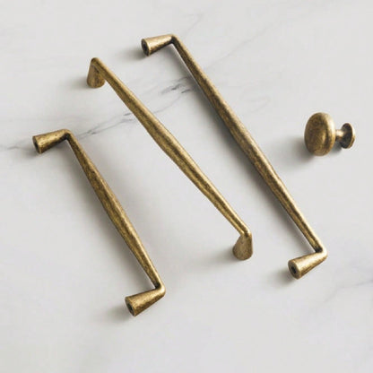 2 Pack Antique Brass Cabinet Pulls Kitchen Cabinet Handles Vintage Drawer Pulls Kitchen Handles For Cabinets Pulls Drawer Handle