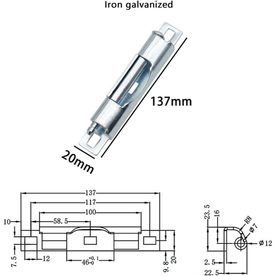 5 Pcs Industrial Detachable Cabinet Door Hinge Carbon Steel For Measuring And Communication Equipment