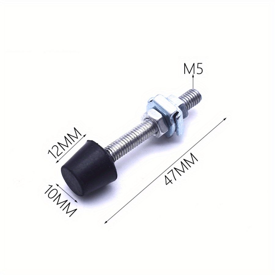 30Pcs Rubber Head Carbon Steel Toggle Clamps Toggle Clamp Screw Assembly With Rounded Spindle Tip Galvanized Surface