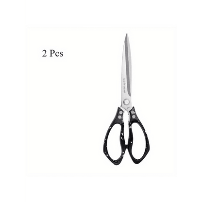 2 Pcs Kitchen Scissors Heavy Duty Sharp Kitchen Shears Dishwasher Safe Multipurpose Cutting Scissors for Meat Chicken Fish Poultry Herbs Bread