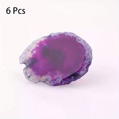 6 Pcs Creative with shape agate jade handle light luxury color pure copper handle clothes cabinet cabinet door drawer single hole handle