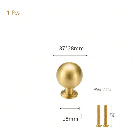 1 Pack Brushed Gold Cabinet Pulls, Single hole,5 Inch (128mm), 6.3 Inch (160mm),7.56Inch (192mm)Solid Brass Kitchen Cupboard Bathroom Dresser Handles, Furniture Hardware Drawer Pulls Cabinet Handles